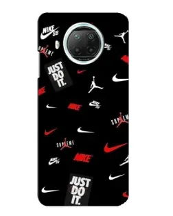 Чехол для Xiaomi Mi 10i с картинкой «Nike Mix Pattern»