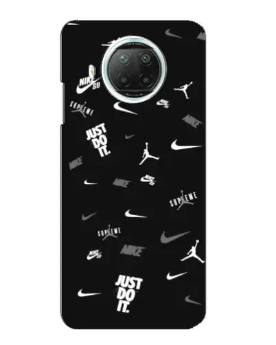 Чехол для Xiaomi Mi 10i с картинкой «Nike Black Pattern» Чехол для Xiaomi Mi 10i с картинкой «Nike Black Pattern»