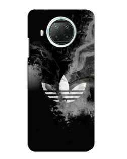 Чехол для Xiaomi Mi 10i с картинкой «Абстрактный дым Adidas»
