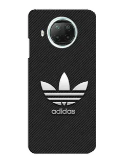 Чехол для Xiaomi Mi 10i с картинкой «Adidas Карбоновая текстура»