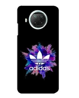 Чехол для Xiaomi Mi 10i с картинкой «Взрыв красок Adidas»