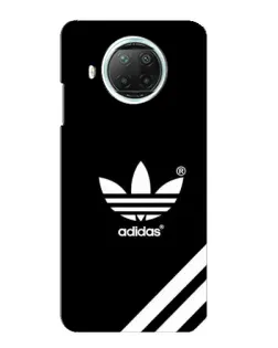 Чехол для Xiaomi Mi 10i с картинкой «Adidas с диагональными полосами»