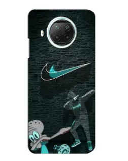 Чехол для Xiaomi Mi 10i с картинкой «Спортивный арт Nike»