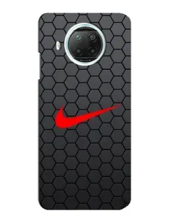 Чехол для Xiaomi Mi 10i с картинкой «Nike — карбоновая сетка»