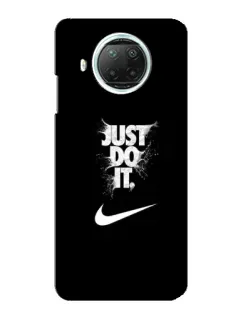Чехол для Xiaomi Mi 10i с картинкой «Текстовый принт Nike»