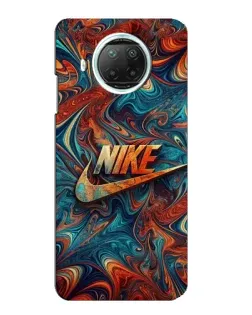 Чехол для Xiaomi Mi 10i с картинкой «Nike в абстракции»
