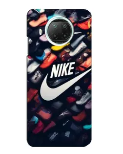 Чехол для Xiaomi Mi 10i с картинкой «Коллекция кроссовок Nike»