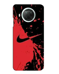 Чохол для Xiaomi Mi 10i з картинкою «Червоні бризки Nike»
