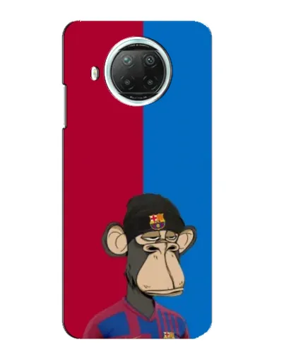 Чехол для Xiaomi Mi 10i с картинкой «Bored Ape — фанат Барсы»