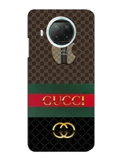 Чехол для Xiaomi Mi 10i с картинкой «Gucci — брендированный десерт» Чехол для Xiaomi Mi 10i с картинкой «Gucci — брендированный десерт»