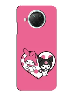 Чехол для Xiaomi Mi 10i с картинкой «Kuromi и My Melody»