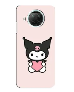 Чехол для Xiaomi Mi 10i с картинкой «Kuromi и сердце»