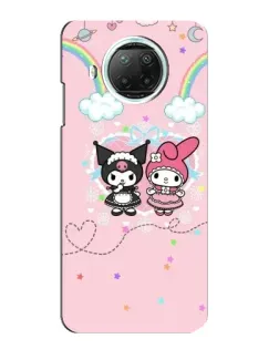 Чехол для Xiaomi Mi 10i с картинкой «My Melody и Kuromi»