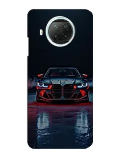 Чехол для Xiaomi Mi 10i с картинкой «BMW на мокрой дороге»