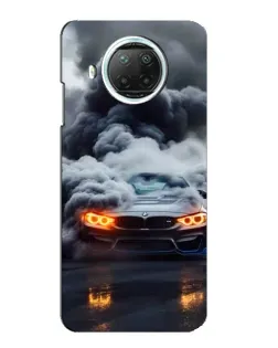 Чехол для Xiaomi Mi 10i с картинкой «BMW в дыму»