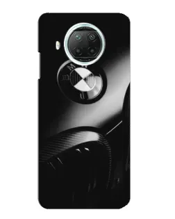 Чехол для Xiaomi Mi 10i с картинкой «Эмблема BMW — макро»