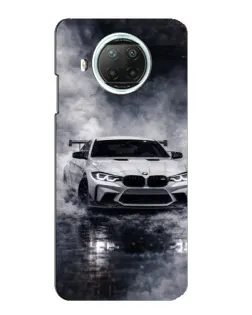 Чехол для Xiaomi Mi 10i с картинкой «BMW сквозь туман»