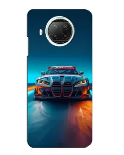 Чехол для Xiaomi Mi 10i с картинкой «BMW — огни неона» Чехол для Xiaomi Mi 10i с картинкой «BMW — огни неона»