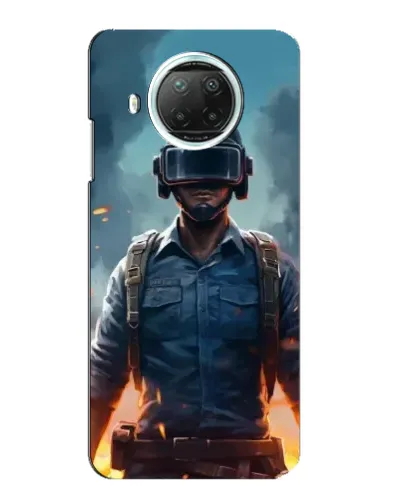 Чехол для Xiaomi Mi 10i с картинкой «PUBG — реалистичный герой»