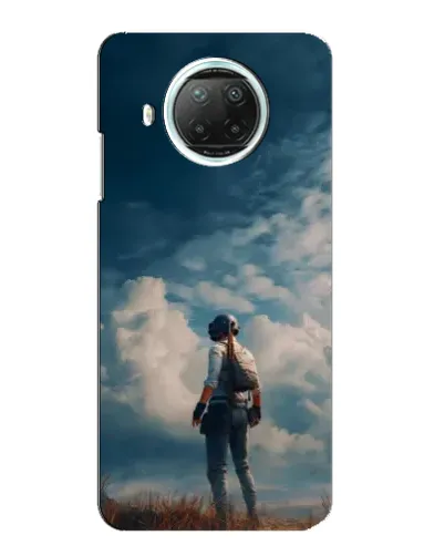 Чехол для Xiaomi Mi 10i с картинкой «Герой PUBG на скале»