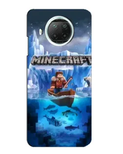 Чехол для Xiaomi Mi 10i с картинкой «Minecraft ледяной мир»