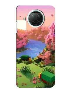 Чехол для Xiaomi Mi 10i с картинкой «Розовое дерево Minecraft»