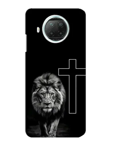 Чехол для Xiaomi Mi 10i с картинкой «Лев и Крест»