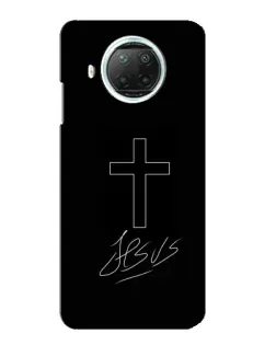 Чохол для Xiaomi Mi 10i з картинкою «Графічний хрест Jesus»