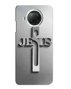 Чохол для Xiaomi Mi 10i з картинкою «Металевий хрест Jesus»