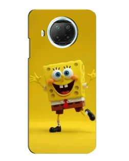 Чехол для Xiaomi Mi 10i с картинкой «Позитивный Губка Боб»