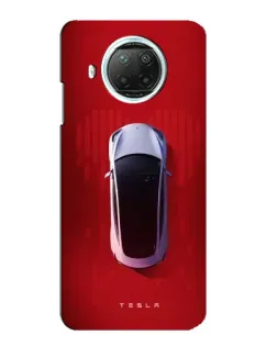Чехол для Xiaomi Mi 10i с картинкой «Tesla Top View»