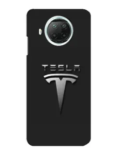 Чехол для Xiaomi Mi 10i с картинкой «Стальной логотип Tesla»