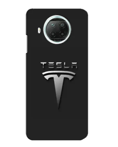Чехол для Xiaomi Mi 10i с картинкой «Стальной логотип Tesla»