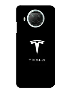Чехол для Xiaomi Mi 10i с картинкой «Tesla White Logo»