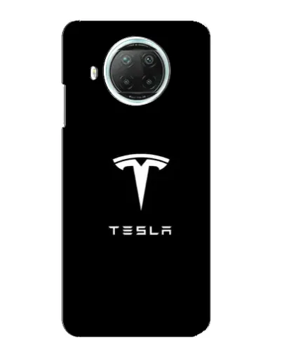 Чехол для Xiaomi Mi 10i с картинкой «Tesla White Logo»