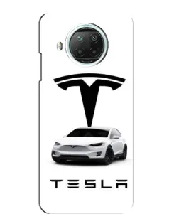 Чехол для Xiaomi Mi 10i с картинкой «Tesla White Style»