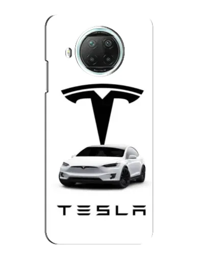 Чехол для Xiaomi Mi 10i с картинкой «Tesla White Style»