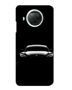 Чехол для Xiaomi Mi 10i с картинкой «Фары Tesla Night»