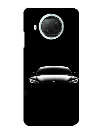 Чехол для Xiaomi Mi 10i с картинкой «Фары Tesla Night»
