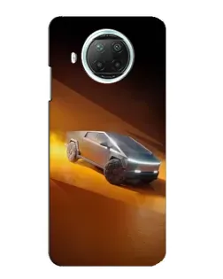 Чехол для Xiaomi Mi 10i с картинкой «Cybertruck в пустыне»