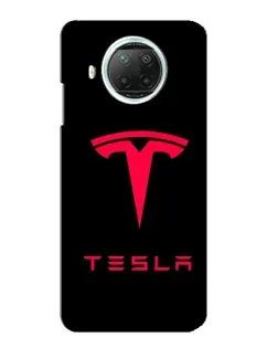 Чехол для Xiaomi Mi 10i с картинкой «Tesla Red Logo»