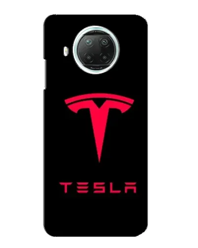 Чехол для Xiaomi Mi 10i с картинкой «Tesla Red Logo»