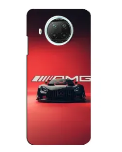 Чехол для Xiaomi Mi 10i с картинкой «Mercedes AMG — красная линия»