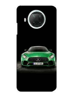 Чехол для Xiaomi Mi 10i с картинкой «Mercedes — неоновый лого»
