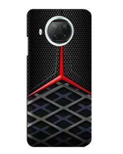 Чехол для Xiaomi Mi 10i с картинкой «Mercedes Carbon Grid»