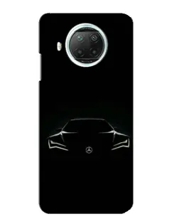 Чехол для Xiaomi Mi 10i с картинкой «Mercedes — силуэт авто»