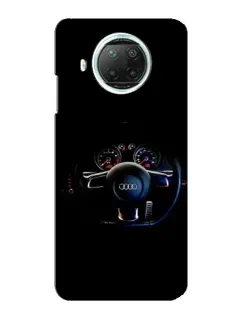 Чехол для Xiaomi Mi 10i с картинкой «Салон Audi — руль»