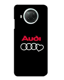 Чехол для Xiaomi Mi 10i с картинкой «Логотип Audi Heart»