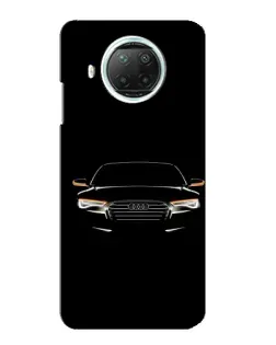 Чехол для Xiaomi Mi 10i с картинкой «Audi — ночной контур»