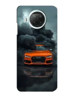 Чехол для Xiaomi Mi 10i с картинкой «Audi в облаках дыма»